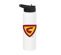 Cow and Chicken Super Cow Logo Stainless Steel Insulated Water Bottle