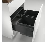 Naber Cox® Base 360 K/600-2, Collecteur de déchets pour tiroirs à casseroles, sans couvercle anthracite, H 360 mm 8013402