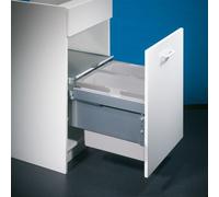 Naber, Cox® Base 1T 450-2. Collecteur de déchets, gris clair, hauteur 360 mm - Poubelles