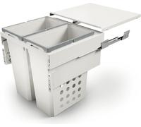 Cox® Wash Bac à linge coulissant 580/600-2 avec fermeture en douceur et amortisseur / 88 litres (2 x 44 litres) / Bac à linge / Panier à linge