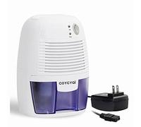 COYCYQI Petit déshumidificateur, adaptateur 12 V 3 A, 1200 m³, mini déshumidificateur portable silencieux pour une utilisation à haute humidité dans la maison, la salle de bain, la chambre, le