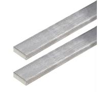 COYOUCO Barre Plate en Acier Inoxydable, Feuille De Finition en Acier Inoxydable Brossé, Plaque 304 À Usage Général, Longueur 500Mm, 2 Pcs,3x3mm