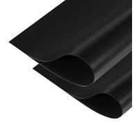 COYOUCO Grandes Plaques Plastique PP Noires Mat 400x600mm - Lot de 2 Feuilles Rigides Givrées pour Bricolage, Atelier, Modélisme et Découpe,0.5mm