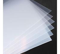 COYOUCO Lot de 10 Panneaux PP Givrés Semi-Transparents A4 210×297 mm 0,3-3 mm Épaisseur, Feuilles Polypropylène pour Bricolage Maquettes Gabarits Signalétique Bureau Rangement,0.3mm