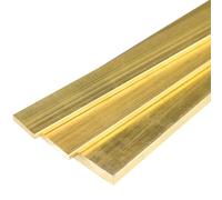 COYOUCO Stock de barre plate en laiton, 4 mm d'épaisseur x4/6/8/10 mm de largeur x 500 mm de longueur en laiton plaques moulin stock pour la fabrication de couteaux, artisanat,4 * 8 * 500mm