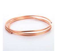 COYOUCO Tube cuivre 2 mètres Long OD 6,35mm d'épaisseur paroi 0,6mm/0,7mm/0,8mm Tube cuivre Souple, utilisé dans réfrigérateurs,climatiseurs,projets Bricolage,0.6mm
