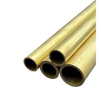 COYOUCO Tube rond en laiton de 19 mm OD 0,5/1 / 1,5/2 mm d'épaisseur de paroi × 500 mm de longueur de tube droit de précision à haute résistance,19 * 1.5mm