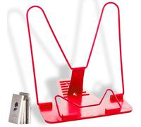 COYUN 1 pcs Support Livre, Porte Partitions, Lutrin de Lecture, Reposes de Recettes Cuisine, Réglable Pupitre de Lectures Ouvert, Tenirs Livres pour Lire au Lit, Book Stand Multifonctionnelle, Rouge