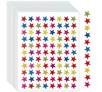 COYUN 30 Feuilles Stickers Gommettes Autocollantes, 30 Feuilles Gommettes Enfants, Étoiles Pois Autocollants ColoréS, pour Stickers Scrapbooking Activité Manuelle RéCompense Photo Cadeau DIY
