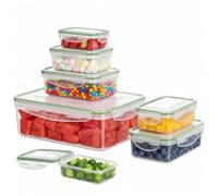 Cozary Boîte Alimentaire Plastique 7 pièces - Boîte Hermétique Alimentaire - Boîtes Alimentaires Hermétiques avec couvercle, sans BPA