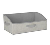 Cozary Boîtes de Rangement en Tissu 28L,1 Panier Rangement 50x28.5x20cm,Grande Cube de Rangement Pliable en Tissu Ouvertes avec Poignées pour Vêtements, Jouets, Livres, Armoire