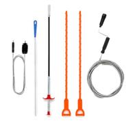 Cozary Lot de 6 Deboucheur Canalisation, Brosse Nettoyage Deboucheur Canalisation, Kit Debouchage Cheveux Douche Pince à Griffes Flexible pour Débouchage de Canalisation pour Cuisine Douche