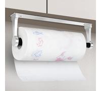 Cozary Porte Papier Toilette en Alliage d'Aluminium, Support Papier Toilette Auto-adhésif sans Perçage, pour Salle de Bain, Cuisine, Toilettes, à Coller ou à Percer, Argent