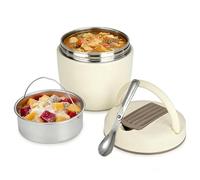 Cozary Thermos Alimentaire Chaud 1200ml, Boîte Alimentaire Isotherme,Acier Inoxydable 304 Boite Isotherme Repas Chaud avec Cuillère,sans BPA, pour Ecole, Bureau, Camping