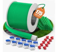 COZCLAM 175m Câble Périphérique pour Robot Tondeuse, Kit Universel | Kit de Fil Périphérique avec 100 Piquets, 20 Connecteurs, 10 Bornes de Connexion, Compatible avec Gardena/Bosch/Worx