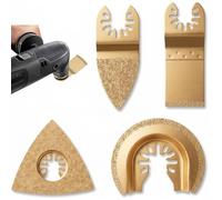 COZERI Lot de 4 lames de scie multifonction pour carrelage et mortier - Lames oscillantes pour béton et pierre - Accessoire Multimaster universel