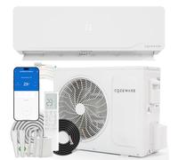 Cozeware Climatiseur Split 12000 BTU / 3,500 W, Wi-Fi/application | Refroidissement chauffage jusqu'à 45m², Réfrigérant R32, Télécommande, pour Appartement, Maison, Bureau, Blanc