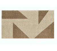 COZIHN Tapis Couloir Long Effet Cachemire, Motif Géométrique Vintage, Dos À Picots Antidérapant, Lavable en Machine pour Chambre, Salon Et Escalier Intérieur Faroe Triangle 80x120cm