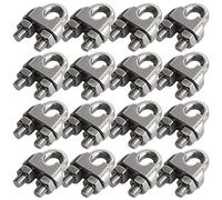 Cozihom Lot de 16 serre-câbles M6 de 6,35 mm en acier inoxydable 304