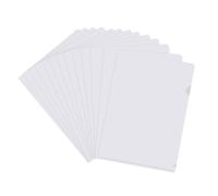 Cozlly 30 Pcs A4 Classeurs en Plastique Transparent, Pochettes Coin, Pochette Plastique A4, Chemises Plastique, Convient pour Étudier et Travailler pour Ranger Ou Classer Papiers