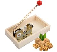 Cozlly Casse Noix, Pince à Noix Casse, Casse-Noisette Manuel, Écrous Casse Noix, Casse Noisette Ouvre-Écrou Cuisine avec Base en Bois Et Poignée, Outil Ouvert pour Noix, Noisettes, Amandes