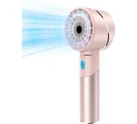 COZOME Ventilateur Portable, Mini Ventilateur Rechargeable USB 4 Vitesses, Turbo 7000 tr/min 16h d'Autonomie, Ventilateur de Poche, Indispensable de Voyage pour l’Extérieur, Voyages, Bureau, Maison
