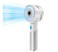 COZOME Ventilateur Portable, Mini Ventilateur Rechargeable USB 4 Vitesses, Turbo 7000 tr/min 16h d'Autonomie, Ventilateur de Poche, Indispensable de Voyage pour l’Extérieur, Voyages, Bureau, Maison