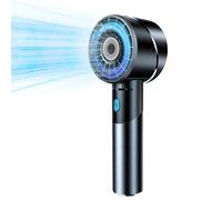 COZOME Ventilateur Portable, Mini Ventilateur Rechargeable USB 4 Vitesses, Turbo 7000 tr/min 16h d'Autonomie, Ventilateur de Poche, Indispensable de Voyage pour l’Extérieur, Voyages, Bureau, Maison