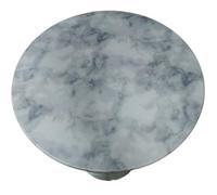 Cozomiz Nappe en Vinyle Couverture de Table Élastique Ajustée en Flanelle Antidérapant Protecteur De Table Imperméables Nappe Enduite 90cm Coupe Ajustée Ronde Motif en marbre