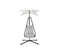 Cozumel - fauteuil suspendu avec pare-soleil - en tissu - Noir / Beige