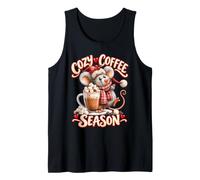 Cozy Coffee Season Mug avec Motif Souris Guimauve et cœurs Débardeur