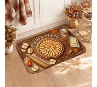 Cozy Fall Cuisson Citation Fruits Pie Tapis de cuisine d'automne 40,6 x 61 | Thème récolte, tapis d'évier de cuisine, décoration de cuisine, pâtisserie saisonnière, style rustique confortable