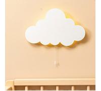 Cozy Kids - Veilleuse murale LED nuage enfant en bois - Lumière douce chambre bébé