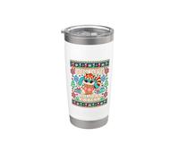Cozy Level Holiday Expert Ugly Christmas Gobelet isotherme en acier inoxydable double paroi