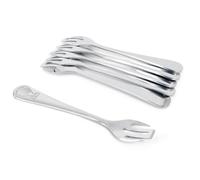 cozydiscount Ensemble de 6 - Fourchette à Huitres - Avec Dent de Section - Inox 18/10