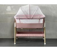 cozydwells Lit d'appoint pour bébé, couffin pour Dormir Ensemble en Toute sécurité, Sac de Rangement, Facile à Assembler, lit d'enfant Portable Facile à Plier pour Nouveau-nés/Nourrissons (Rose)