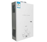 Cozyel 12L Chauffe Eau LPG, 24 KW Chaudière Inox Instantané à Gaz Propane Appareil Réchauffeur Extérieur pour Maison Voyage Caravane Bateau Camping Voiture