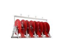 Cozyel Bobine de Câble Compacte, Distributeur de Câble Pliable en Alliage d'Aluminium, Enrouleur de Câble, Dévidoir de Câble avec 4 Porte-Bobines, pour Câbles de 6 Millimètres Carrés et Moins