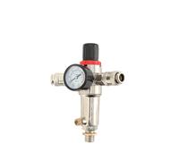 Cozyel Régulateur de Pression avec Manomètre, Filtre, 2 x Raccordo Universel, Raccord 3/8" M, Presse. Max 10 Bar, Filtre à Air de Compresseur, Idéal pour montage sur réservoir compresseur