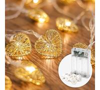 CozyHome Guirlande lumineuse intérieur coeur - 20 LED blanc chaud & 5 M