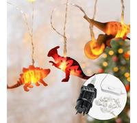 CozyHome Guirlande lumineuse intérieur dinosaure - 12 figurines LED & 4 M