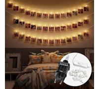 CozyHome Guirlande lumineuse intérieur photo - 30 LED avec agrafes & 6 M