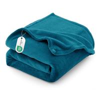 CozyLux Plaid Couverture Polaire 220x240 cm, Jeté de Canapé en Flanelle pour Femmes, Cadeaux d'anniversaire pour Maman Elle, Décoration Intérieure Chaude, Oeko-TEX 100, 220x240, Bleu Canard