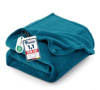 CozyLux Plaid Couverture Polaire 230x270 cm Bleu Canard | OEKO-TEX 100, jeté de canapé en Flanelle de 260 g/m² pour femmes, cadeau d'anniversaire pour maman, déco chaude cocooning