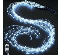 Cozymeow Guirlande Lumineuse Sapin Noël 2M 200 LED Lumières de Noël | Transformateur, Timer, 8 Modes Lumineux Cascade Étanche Guirlande de Noel Lumineuse, Interieur Exterieur Décoration - Blanc