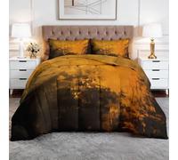 CozyRest Couette 140x200 cm Textures abstraites Grunge Imprimée 4 Saisons pour Lit 1 Personnes, Edredon Réversible Couette Legere, Super Doux sans Houss et 2 Taies d'oreiller 65x65 cm- Industriel