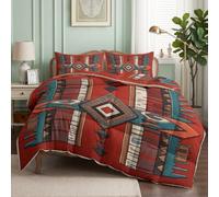 CozyRest Parure de lit Couette pour Enfants- Sud-Ouest américain Style Ethnique Couette sans Housse 220x240 cm - 4 Saisons Reversible Amérindien Géométrique, Doux Confortable Couette pour Allergiques