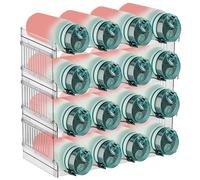 Cozywind Range Bouteilles Empilables Casier à Bouteilles en Plastique Porte-Bouteilles Frigo Casier Range Bouteilles de Vin 16 Bouteilles pour Refrigerateur Cuisine