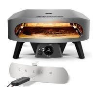 Cozze® 17" Four à Pizza CLASSIC | Gaz 30 mbar | Grande pierre en cordiérite incluse | Double chambre en acier inoxydable | Allumage automatique | Thermomètre intégré | Cuisson rapide 2 min