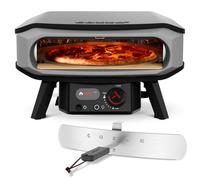Cozze® | Four à Pizza 17" PREMIUM ROTATE | Gaz 30mbar | Pierre à Pizza Incluse | Allumage Automatique | Thermomètre Intégré | Grande Capacité, Noir